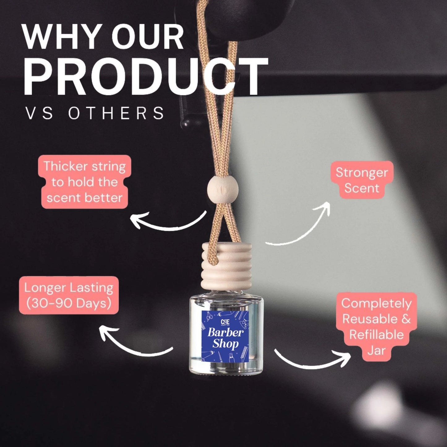 Bakery 4 Pack Scented Car Fresheners Bundle