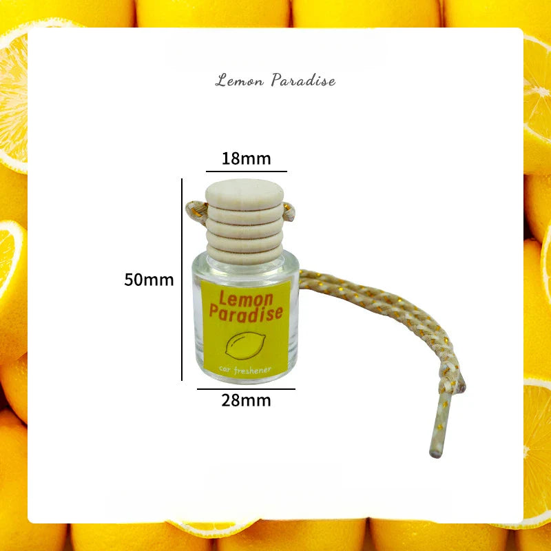 Universal Car Essential Oil Diffuser Air Freshener Hanging Perfume Bottle Auto Interior Rearview Mirror Ornament Hanging Pendant