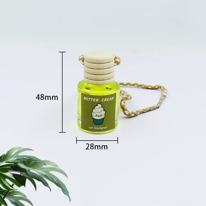 Universal Car Essential Oil Diffuser Air Freshener Hanging Perfume Bottle Auto Interior Rearview Mirror Ornament Hanging Pendant