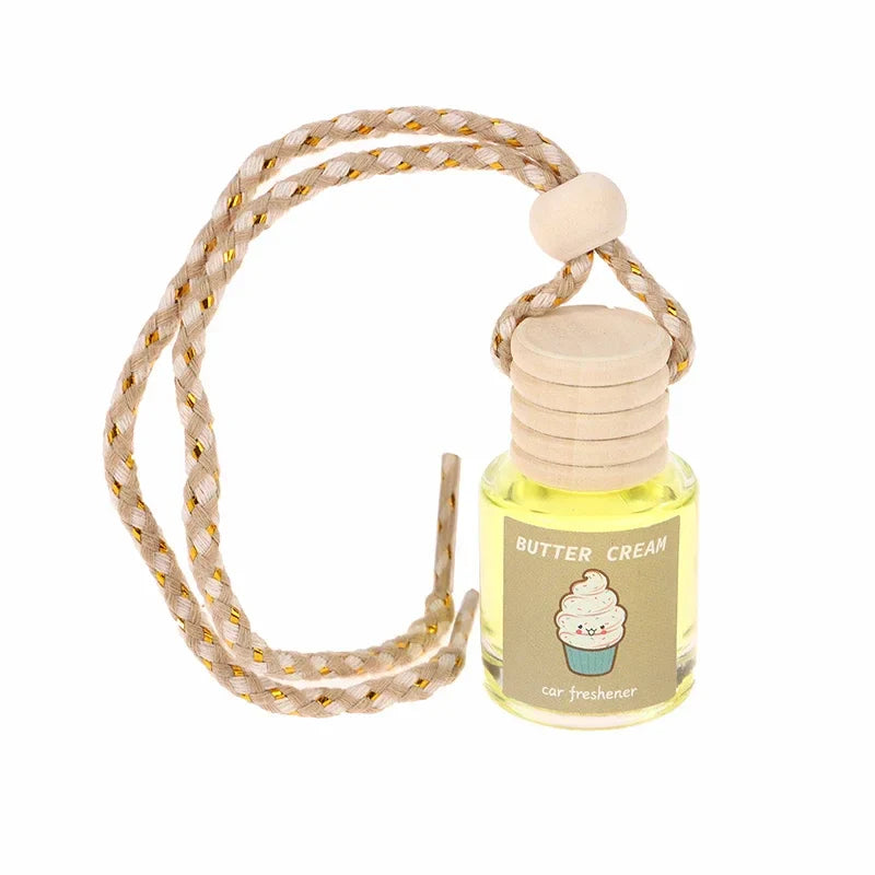 Universal Car Essential Oil Diffuser Air Freshener Hanging Perfume Bottle Auto Interior Rearview Mirror Ornament Hanging Pendant