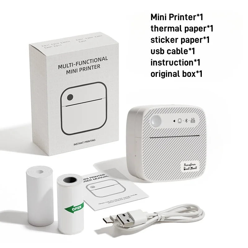 B3 Portable Mini Printers Wireless Bluetooth Inkless Sticker Maker Printer Tag Price Machine for Office School Kitchen