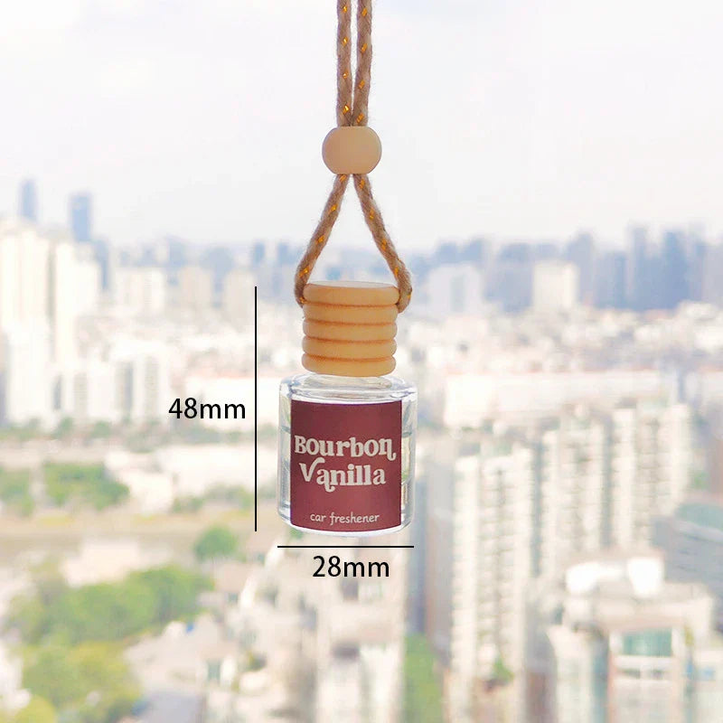 Universal Car Essential Oil Diffuser Air Freshener Hanging Perfume Bottle Auto Interior Rearview Mirror Ornament Hanging Pendant