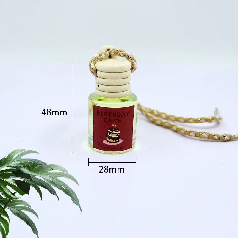 Universal Car Essential Oil Diffuser Air Freshener Hanging Perfume Bottle Auto Interior Rearview Mirror Ornament Hanging Pendant