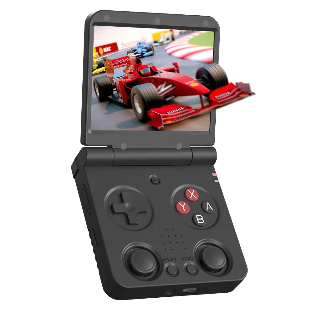 Flip V2 Handheld Game Console 3.5''IPS Screen Retro Compact Portable Game Machine for On-The-Go Entertainment Players Gift