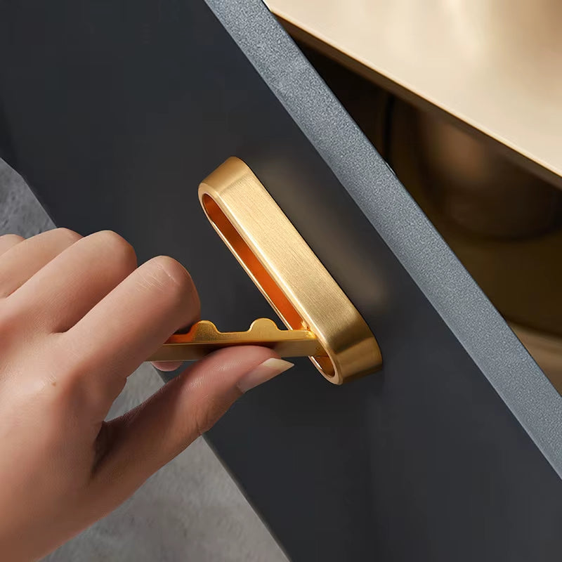 1Pcs Folding Wall Hook Hidden Robe Towel Coat Hook Stainless Steel Hook for Home Kitchen Bathroom Matte Black Towel Hanger