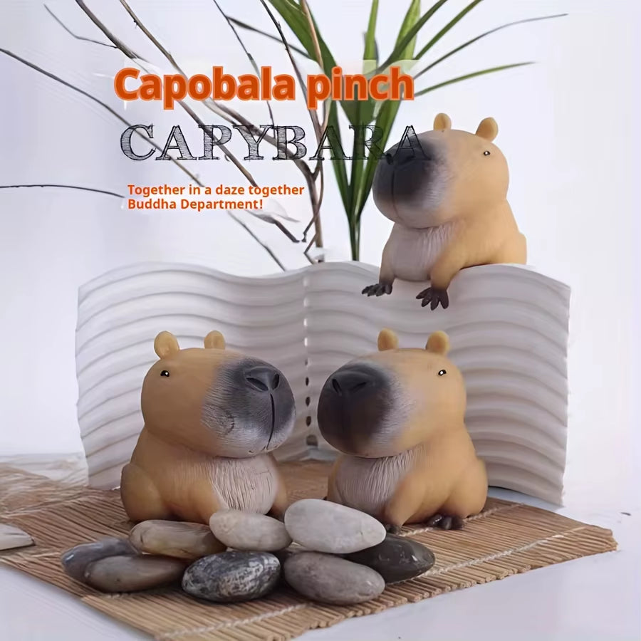 1Pc Capybara Relax Squeeze Toy - Quick Rebound, Durable TPR Material, Novelty Animal Design for Fun & Relaxation