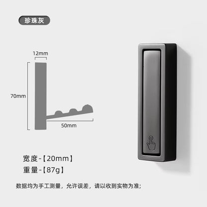 1Pcs Folding Wall Hook Hidden Robe Towel Coat Hook Stainless Steel Hook for Home Kitchen Bathroom Matte Black Towel Hanger