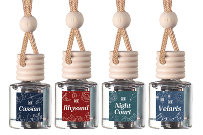 Four-Pack Scented Car Fresheners Bundle – 4 Unique Scents, 8Ml Each