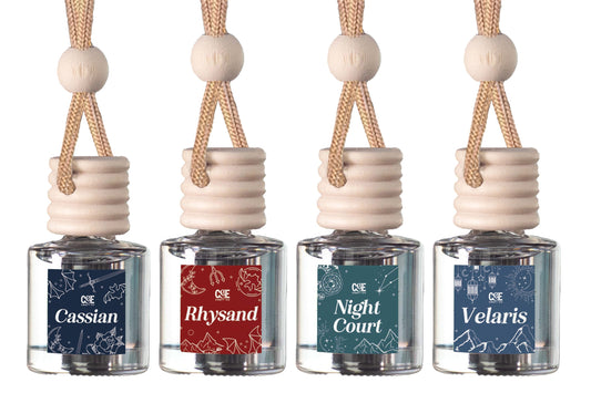 Four-Pack Scented Car Fresheners Bundle – 4 Unique Scents, 8Ml Each