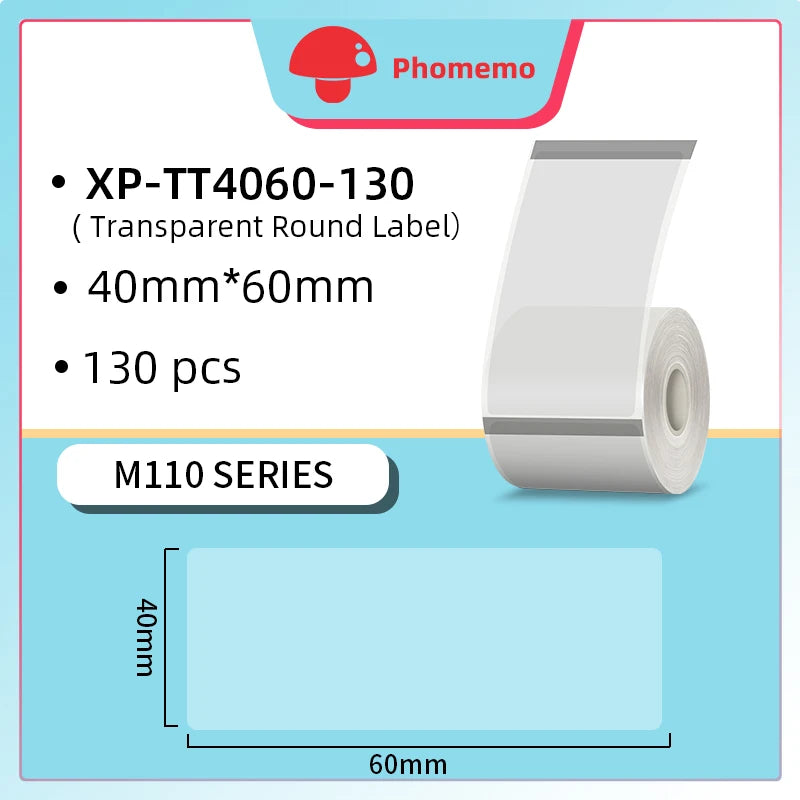 Phomemo M110 Thermal Wireless Label Printer Portable Bluetooth Sticker Mini Printer Barcode Label Maker Price Tag Printers DIY