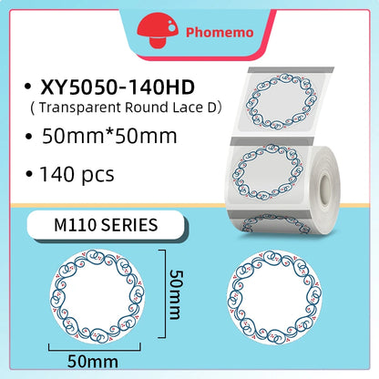 Phomemo M110 Thermal Wireless Label Printer Portable Bluetooth Sticker Mini Printer Barcode Label Maker Price Tag Printers DIY
