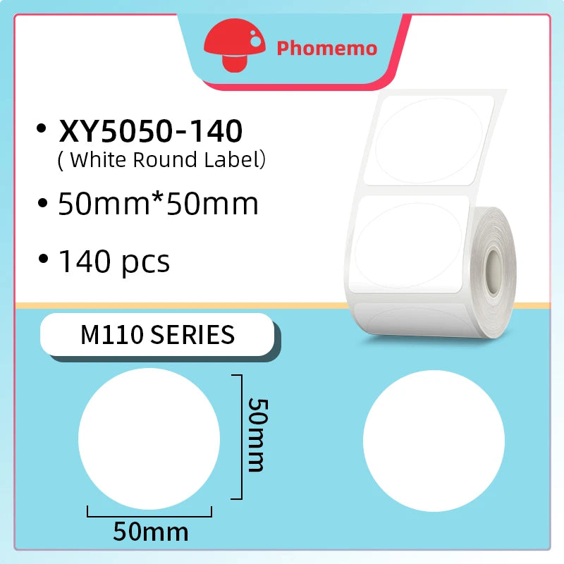 Phomemo M110 Thermal Wireless Label Printer Portable Bluetooth Sticker Mini Printer Barcode Label Maker Price Tag Printers DIY