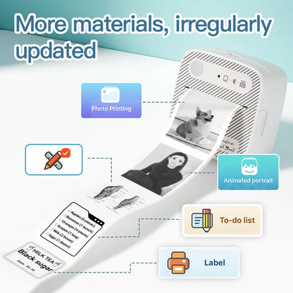 B3 Portable Mini Printers Wireless Bluetooth Inkless Sticker Maker Printer Tag Price Machine for Office School Kitchen