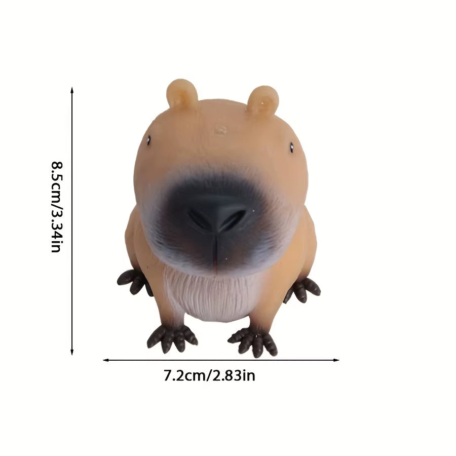 1Pc Capybara Relax Squeeze Toy - Quick Rebound, Durable TPR Material, Novelty Animal Design for Fun & Relaxation