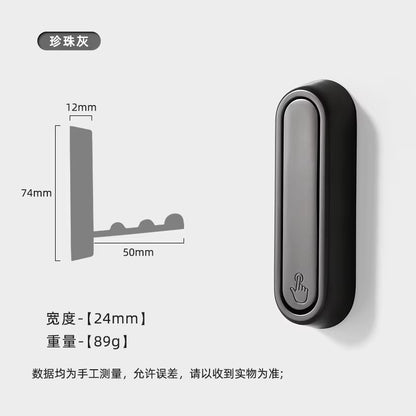 1Pcs Folding Wall Hook Hidden Robe Towel Coat Hook Stainless Steel Hook for Home Kitchen Bathroom Matte Black Towel Hanger