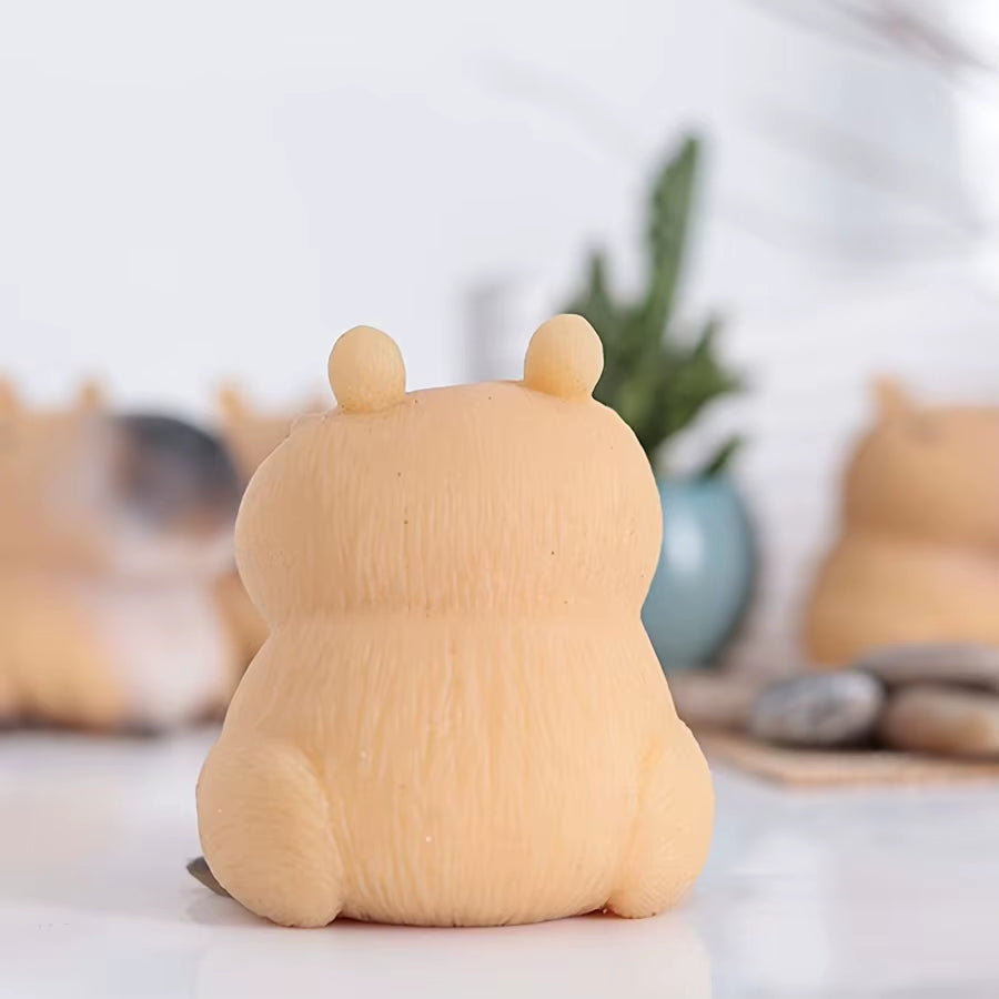 1Pc Capybara Relax Squeeze Toy - Quick Rebound, Durable TPR Material, Novelty Animal Design for Fun & Relaxation