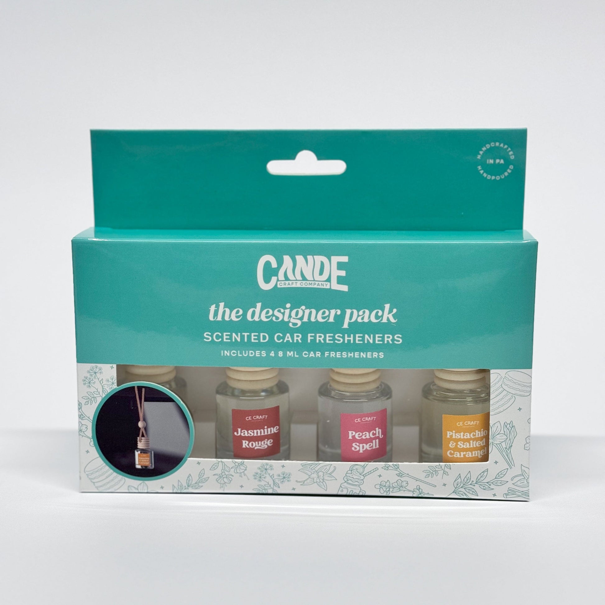 Designer 4 Pack Scented Car Freshener Bundle