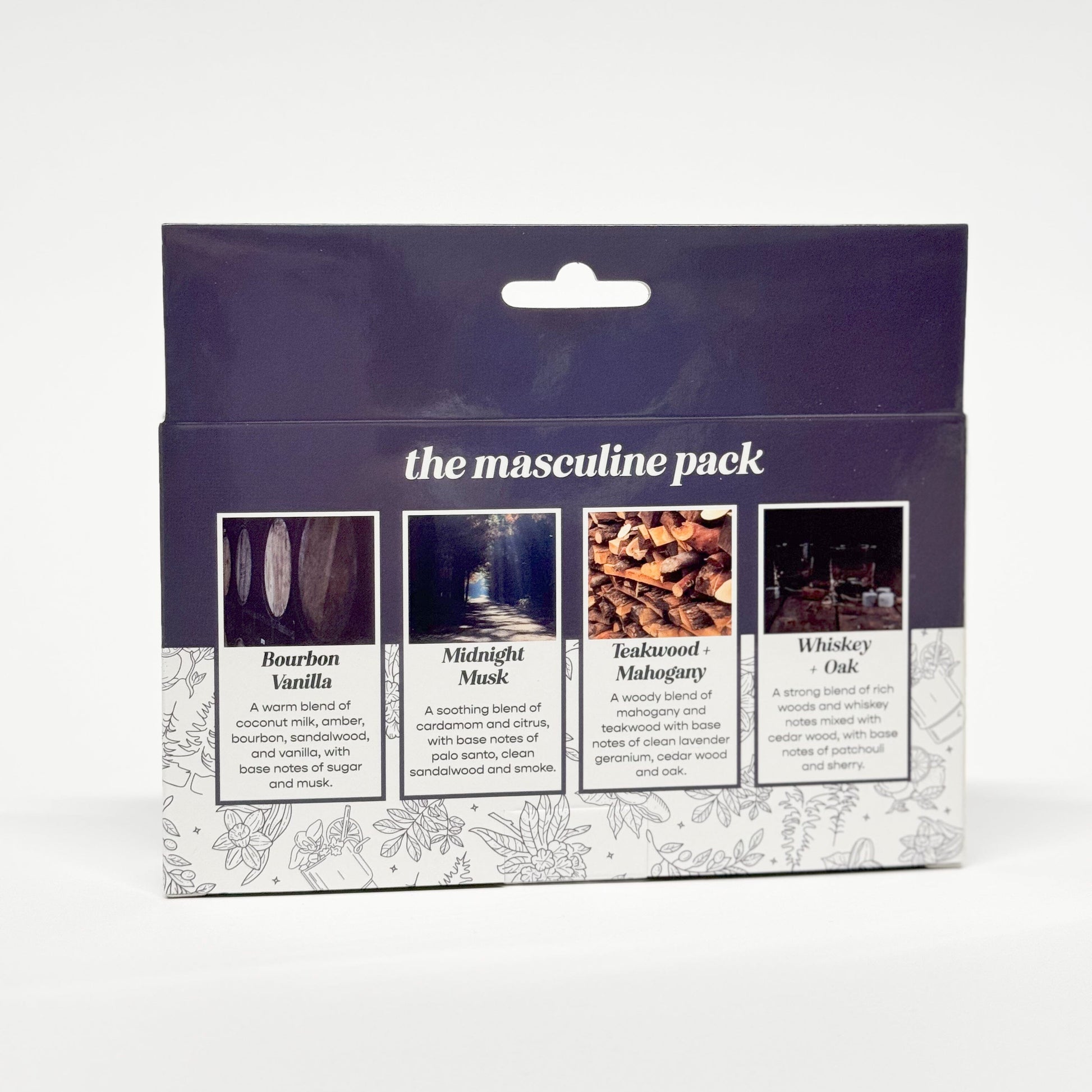 Masculine 4 Pack Scented Car Fresheners Bundle