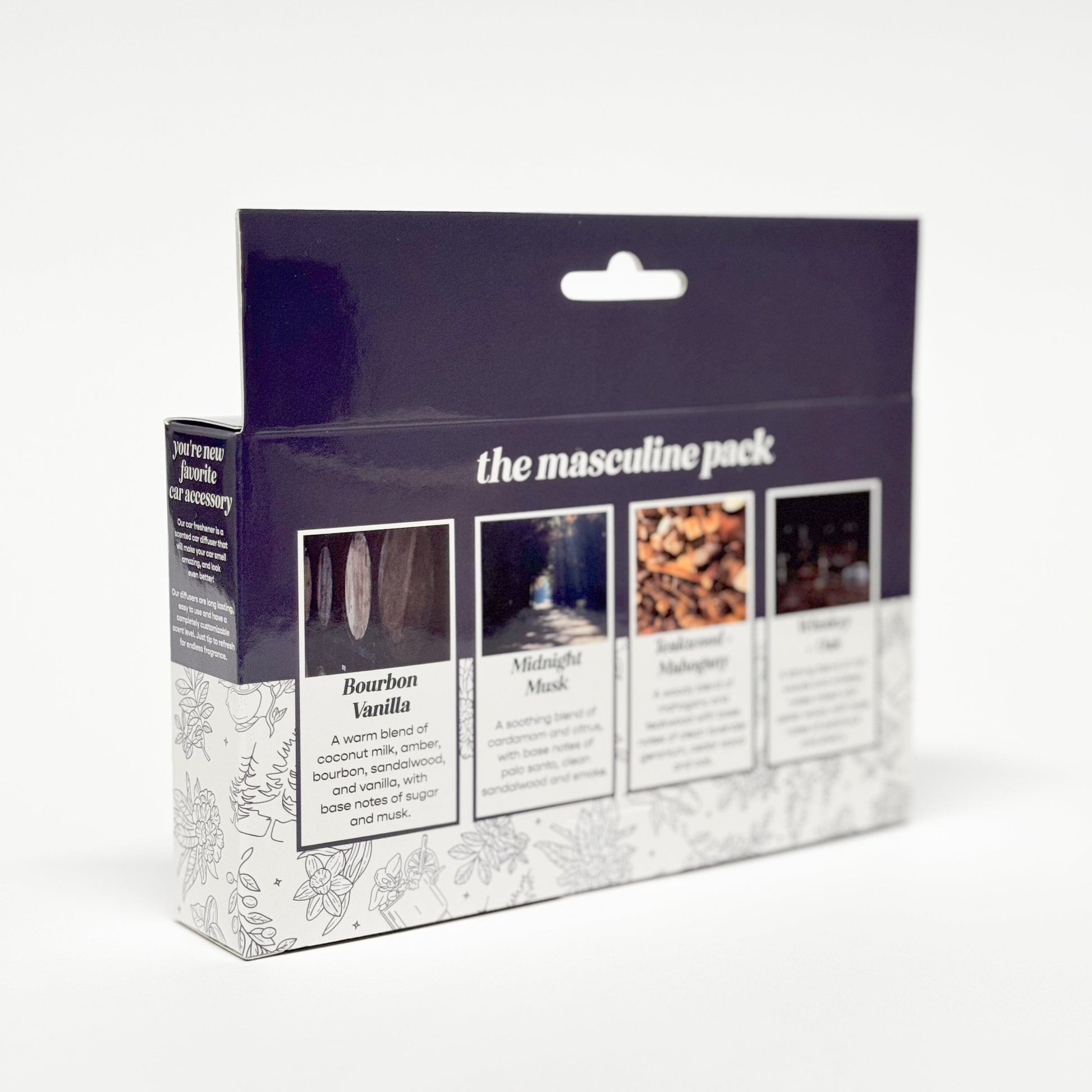 Masculine 4 Pack Scented Car Fresheners Bundle
